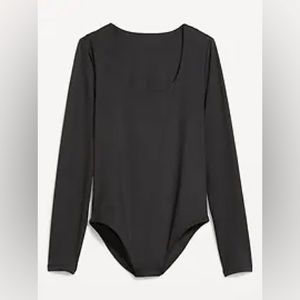 NWT Old Navy Long-Sleeve Double-Layer Sculpting Bodysuit